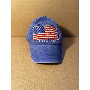 American Flag Embroidered Blue Baseball  Cap Hat One Size